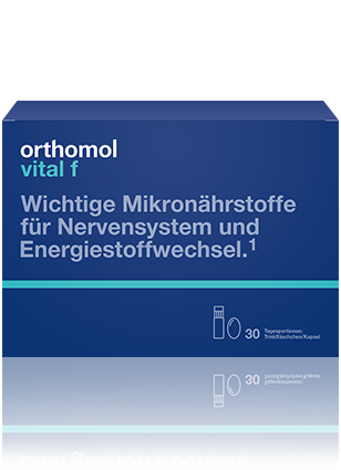 Акция на Orthomol Vital F питьевые бутылочки и капсулы (30 дней). Срок годности до 31.08.2020