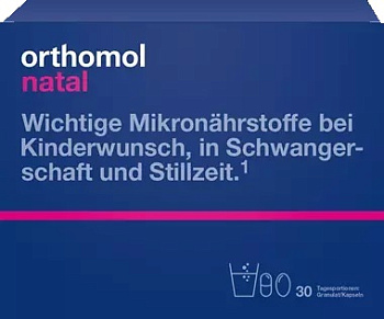 Orthomol Natal изображение упаковки Orthomol Natal здоровая беременность