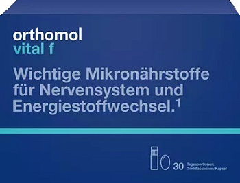 Orthomol Vital F изображение упаковки Orthomol Vital F витамины для женщин